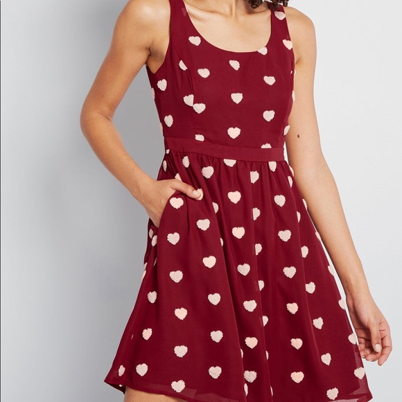 ❌SOLD❌ModCloth Heart Dress - Picture 3 of 6